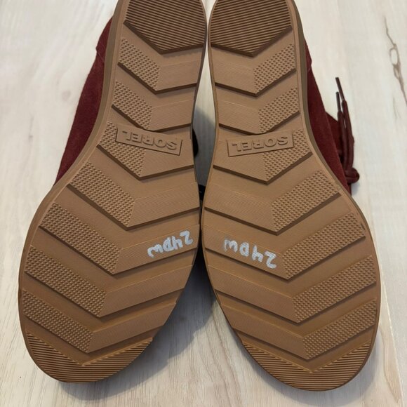 Sorel Womens Evie II Lace-Up Suede Ankle Boots Size 8 Spice - Picture 7 of 8